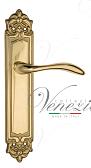Дверная ручка Venezia на планке PL96 мод. Alessandra (полир. латунь) проходная