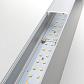 Линейный светодиодный накладной двусторонний светильник 53см 20Вт 3000К матовое серебро 101-100-40-5