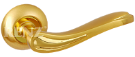 Дверная ручка RENZ мод. Эмилия (матовая латунь) DH 49-08 SG